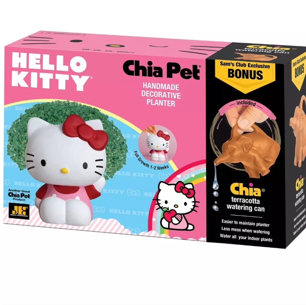 HELLO KITTY 😺 Chia Pet handmade decorative planter BNIB